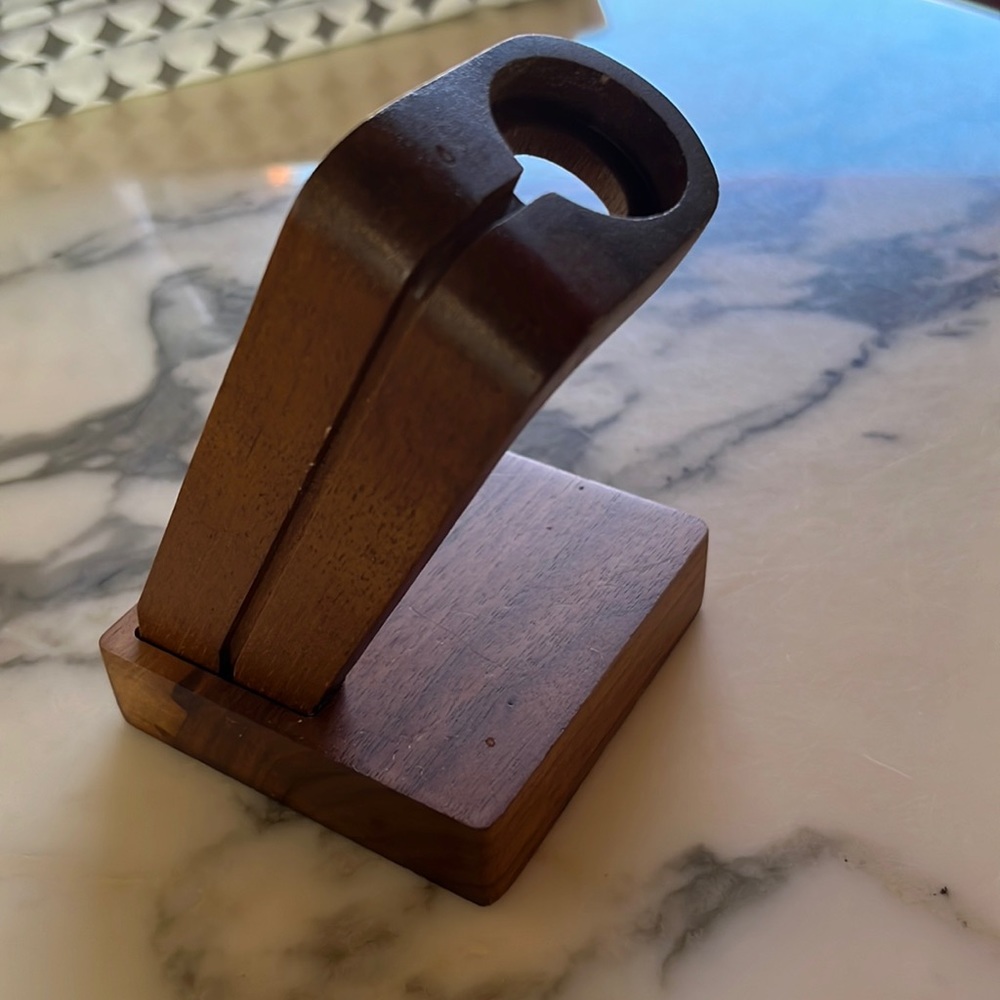 Apple watch walnut charging stand (does not include cable) - wood